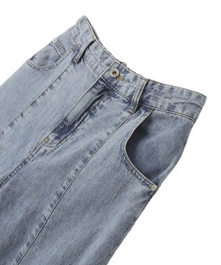 YECCA VECCA 綿麻バギーデニムパンツ Light Indigo