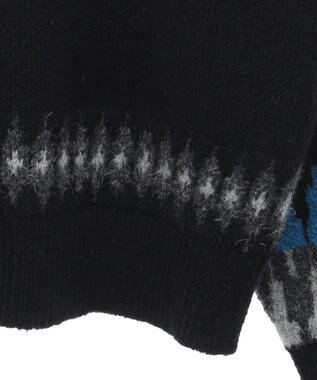 AMERICAN HOLIC ノルディック柄ニットプルオーバー Gray Mixture