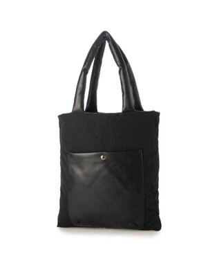 UNBILLION カシュカシュ cachecache / 合皮×ナイロンリバーシブルトート ブラック