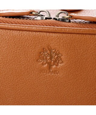 UNBILLION アトランタ ATLANTA / 牛革BOX型ウォレットショルダー キャメル