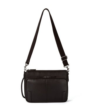 ACE BAGS & LUGGAGE LO HOMME PRESSE アルカイックソフト 本革 横型ショルダーバッグ 71784 ロ・オム・プレッセ ブラック