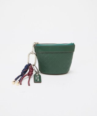 TOPKAPI 【TREASURE TOPKAPI】スムースレザー 幾何柄 マルチケース バッグチャーム