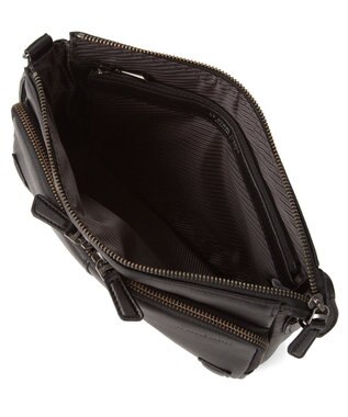 ACE BAGS & LUGGAGE LO HOMME PRESSE アルカイックソフト 本革 横型ショルダーバッグ 71784 ロ・オム・プレッセ ブラック