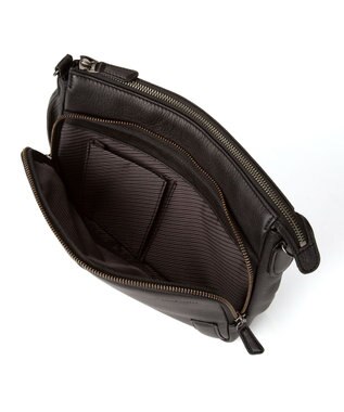 ACE BAGS & LUGGAGE LO HOMME PRESSE アルカイックソフト 本革 横型ショルダーバッグ 71784 ロ・オム・プレッセ ブラック