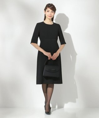 組曲 NOIR モランナ経二重 ジャケット+ワンピース ブラック系