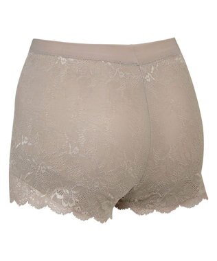 WACOAL オーバーパンツ ショート丈 ヒップアップで脚長シルエット ウエスト部分をすっきり見せる 一枚ばき可能 重ねばきにもおすすめ レディース GRC630 /ワコール チャコールグレー