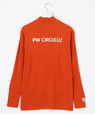 PW CIRCULUS 【MEN】【吸湿発熱】ウォーム モックネック カットソー オレンジ系