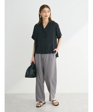 Green Parks ・ＥＬＥＮＣＡＲＥ　ＤＵＥ　センターシームタックパンツ Gray