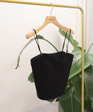 AMERICAN HOLIC 【カップ付き】バンドゥキャミソール Black