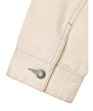 Green Parks ノーカラーカツラギジャケット Ecru