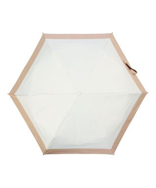 MOONBAT 【遮光100％/３秒で折りたためる日傘】晴雨兼用 折りたたみ傘 ウラワザ バイカラー ベージュ