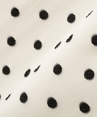 YECCA VECCA ドット柄バルーンキャミワンピース Ivory