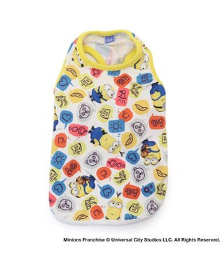 PET PARADISE 犬の服 春夏 ひんやり クール 接触冷感 虫除け ミニオン  ふきだし柄 タンクトップ 【小型犬】 マルチカラー