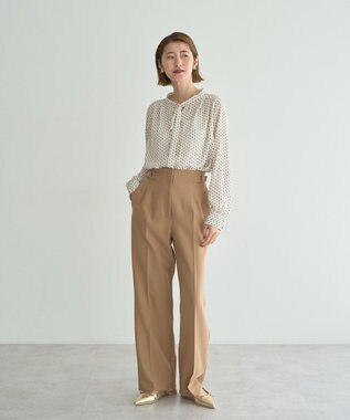 YECCA VECCA サイドベルテッドパンツ Beige