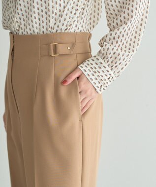 YECCA VECCA サイドベルテッドパンツ Beige