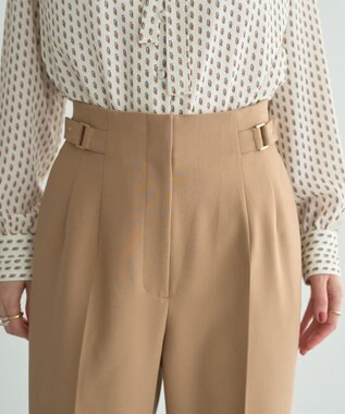 YECCA VECCA サイドベルテッドパンツ Beige