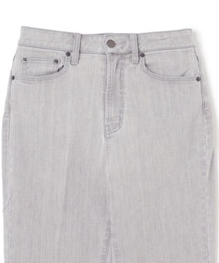 UNFILO センタープレステーパードデニム グレー