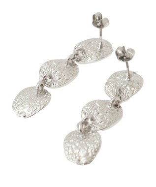 AMERICAN HOLIC ニュアンスプレートスイングピアス Silver