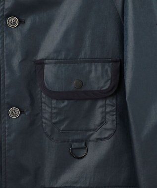 JOSEPH ABBOUD MOUNTAIN 【ストレッチ】ヴィンテージワックスストレッチアウトドア ブルゾン ネイビー系