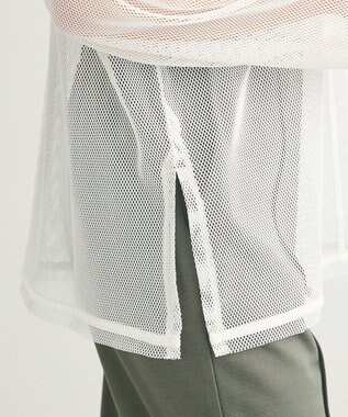 Green Parks メッシュカットプルオーバー White