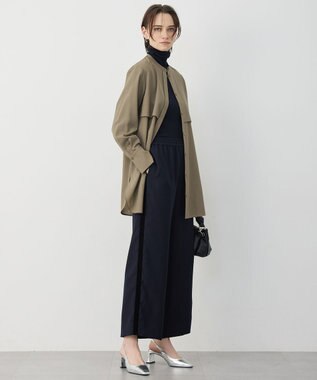 ICB ベルベットライン トラックワイドパンツ ネイビー