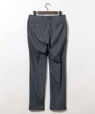 JOSEPH ABBOUD 清涼感【ウエストも伸びる!/弱撥水/イージーケア/軽量/ストレッチ】クールピケ パンツ ダルブルー系