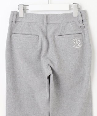 23区GOLF ウールライクなキレイ見えボトムス【WOMEN】【ストレッチ】ＴＲストレッチ ベーシックパンツ ライトグレー系