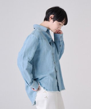 Ripo trenta anni STUDS デニムシャツ BLUE