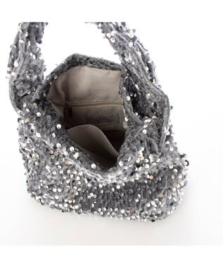 UNBILLION カシュカシュ cachecache / スパンコールドロストワンハンドルバッグ シルバー