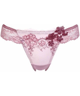 WACOAL Ｔバック ショーツ 【リボンブラ 胸もとフィットながもち】 BXD409とペア はきこみ丈あさめ バックのかぶりが広め ソング レディース PXD409 /ワコール