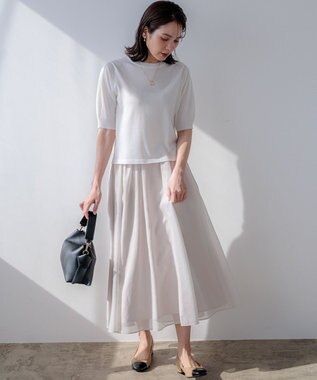 組曲 S 【先行予約】カラーボイル スカート エクリュ系