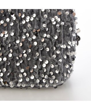 UNBILLION カシュカシュ cachecache / スパンコールドロストワンハンドルバッグ シルバー