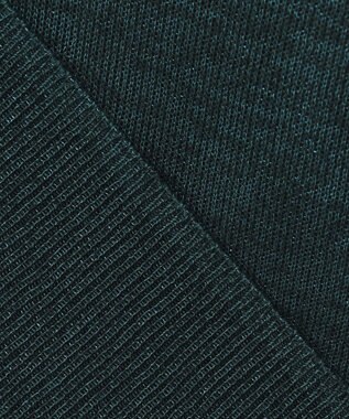 ICB 【洗える】ラメシアー モックネックニット パイングリーン系