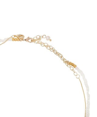 earth music&ecology 【2SET】ビーズ＆プレートネックレス Gold