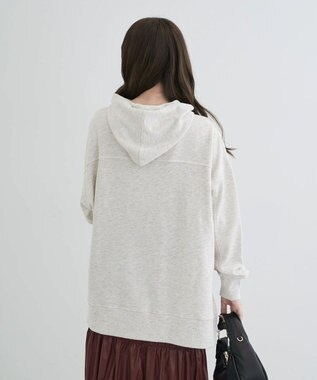 Green Parks 裏毛エンブレムパーカーチュニック Oatmeal