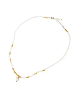 earth music&ecology 【2SET】ビーズ＆プレートネックレス Gold