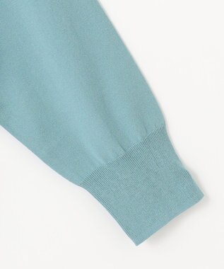 自由区 L 【WEB限定カラーあり】レーヨンストレッチ ニットT ブルーグレー