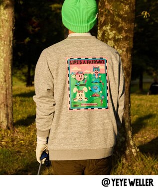 PW CIRCULUS 【UNISEX】【コラボアイテム】Yeyeコラボ スウェット ゴルフ グレー系