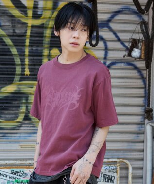 WEGO 【ユニセックス着用ITEM】ピグメントグラフィックT（SS） ピンク