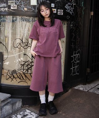 WEGO 【ユニセックス着用ITEM】ピグメントグラフィックT（SS） ピンク