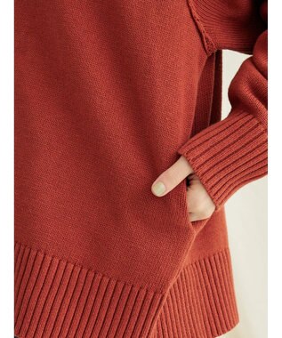 CRAFT STANDARD BOUTIQUE Ｖネックアウトリンキングカーディガン Orange