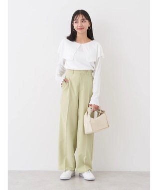 earth music&ecology Ｔ／Ｒストレートパンツ Light Green