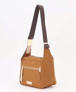 LA BAGAGERIE メタルバックル　ボックスショルダー　SSサイズ チョコ