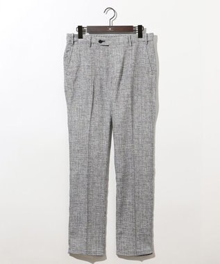 JOSEPH ABBOUD 清涼感【ウエストも伸びる!/弱撥水/イージーケア/軽量/ストレッチ】クールピケ パンツ ライトグレー系