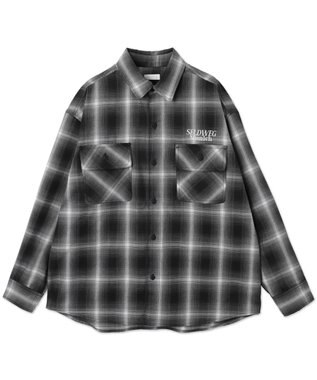 WEGO 【ユニセックス着用ITEM】グラフィックオンブレチェックシャツ（LS） 柄3