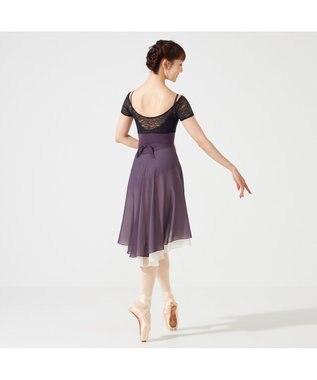 Chacott 【AKANE TAKADA】リハーサルスカート ブラックベリー