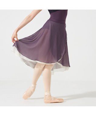 Chacott 【AKANE TAKADA】リハーサルスカート ブラックベリー