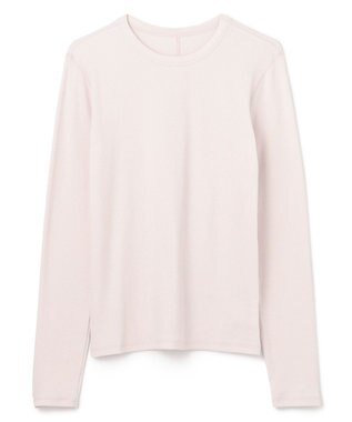 UNFILO コットンカシミヤ クルーネックカットソー グレージュ