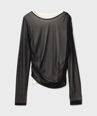 GRACE CONTINENTAL レイヤードカットトップ ブラック