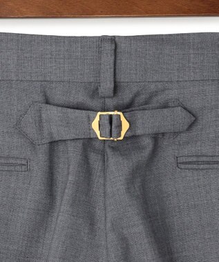 J.PRESS MEN 【J.PRESS ORIGINALS】PEPPIN MERINO TROPICAL PIPED STEM TROUSERS / JAPAN MADE ライトグレー系